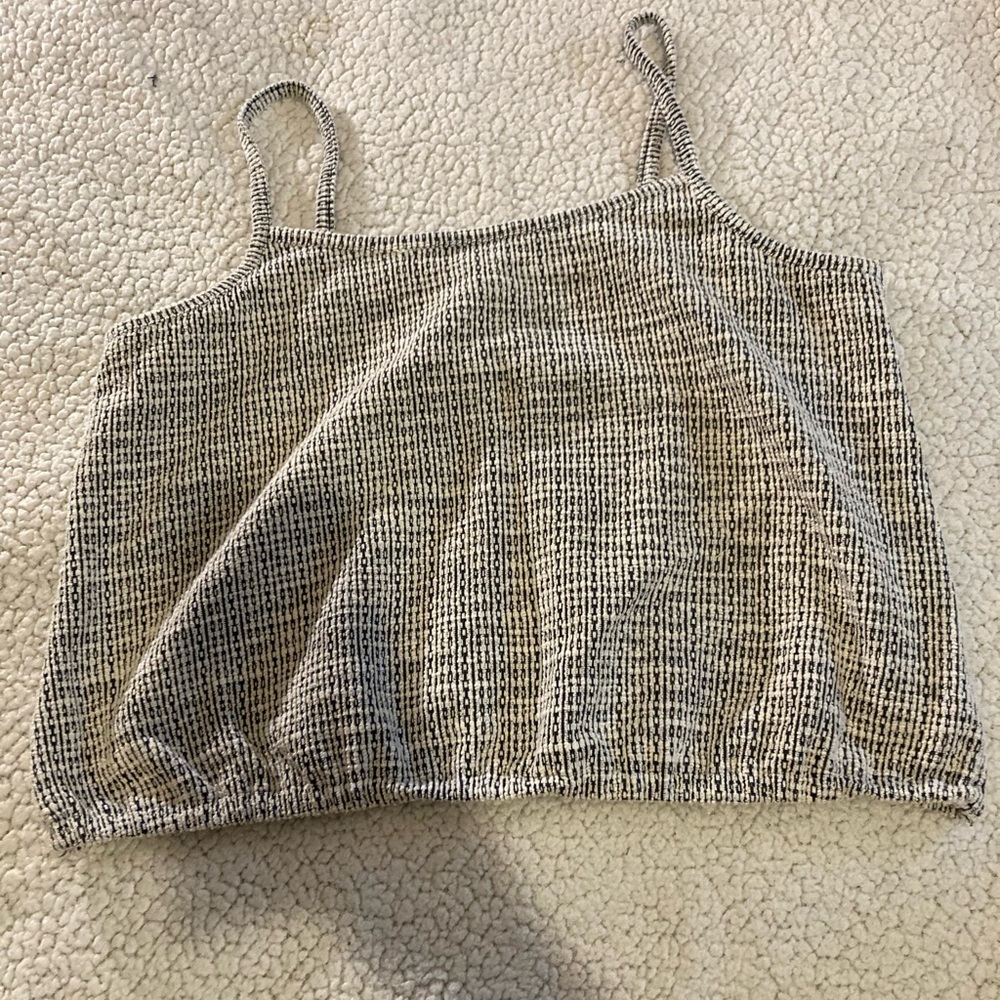 LOFT Ikat Boucle Bubble Hem Cami Size Large